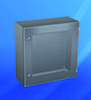 Шкаф компактный распределительный из нержавеющей стали с обзорной дверью SEV